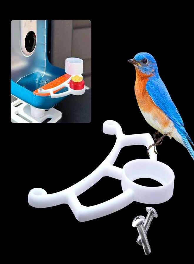 CATOSUM Perch Compatible with Bird Buddy, Wider Extension Perch for DIY Add-ons, Ideal Gift for Bird Lover (White) - Image 1